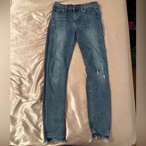 Lucky Brand Distressed Blue Skinny Jeans